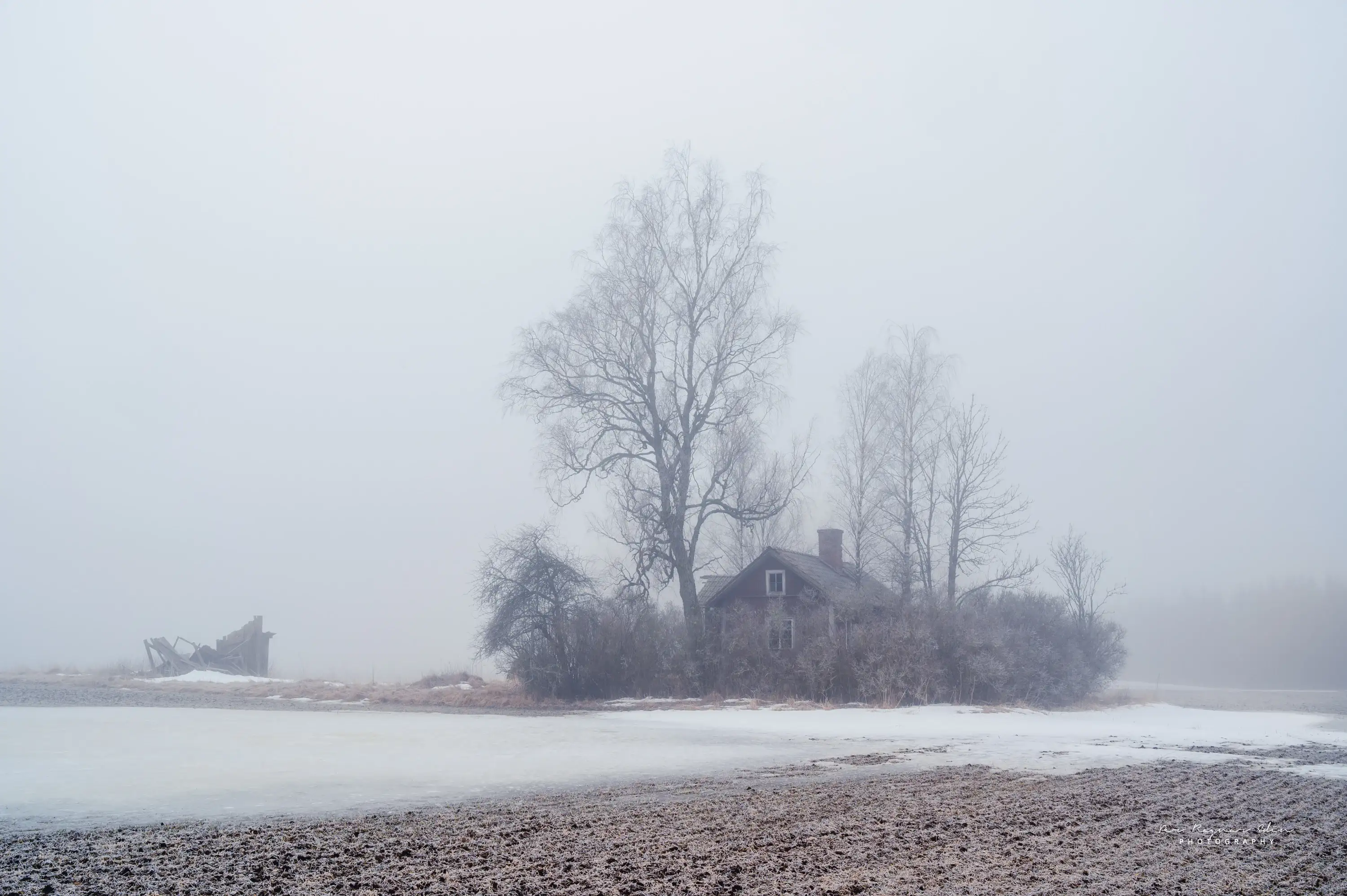 Det är svårt att fotografera i dimma