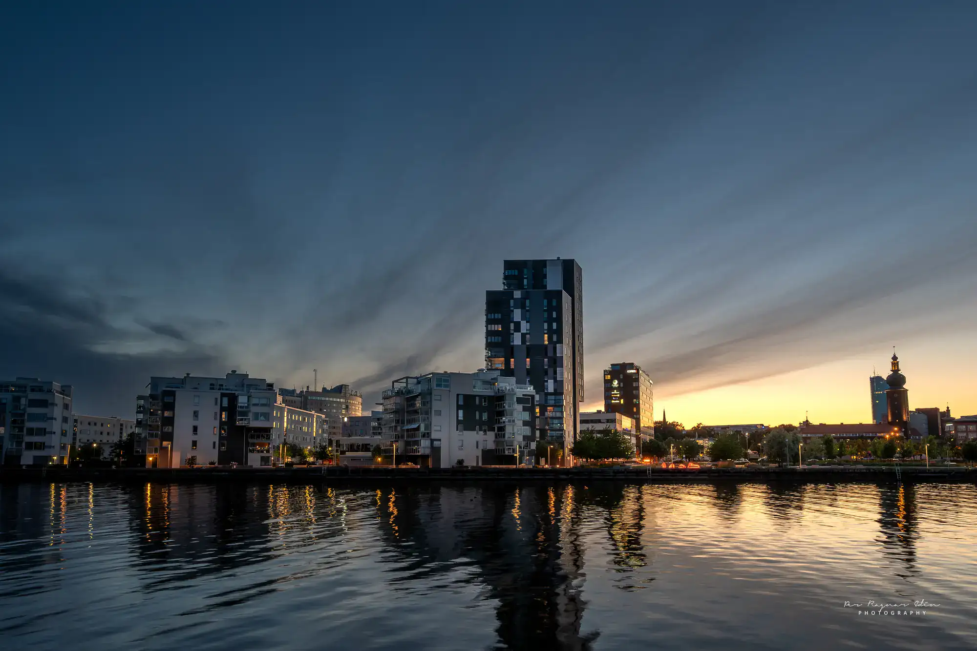 En kväll i Västerås hamn